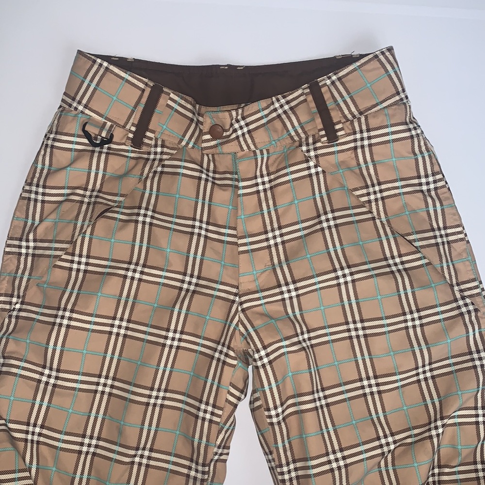 Betty Rides Plaid Snowboarding Pants Size XS - Picture 3 of 6